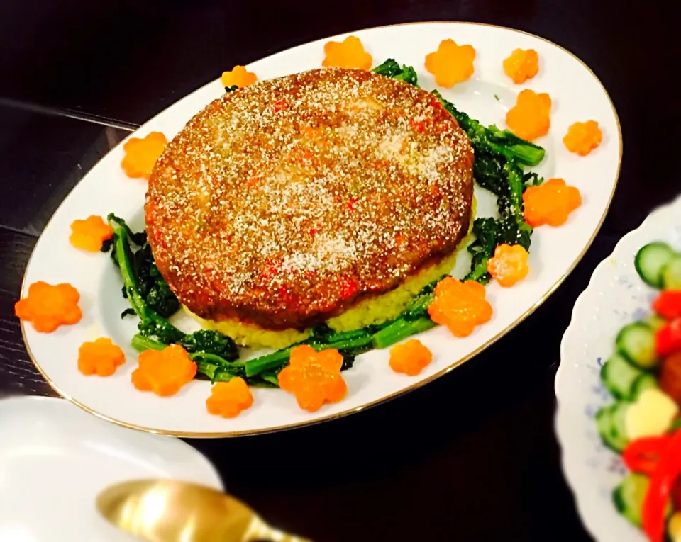 🏵春のキーマカレー🏵菜の花のソテー添え|ゆうまま🍰さん