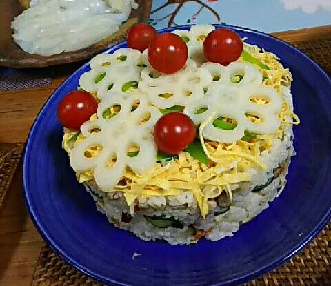 お誕生日のお寿司ケーキ|さすたかさん