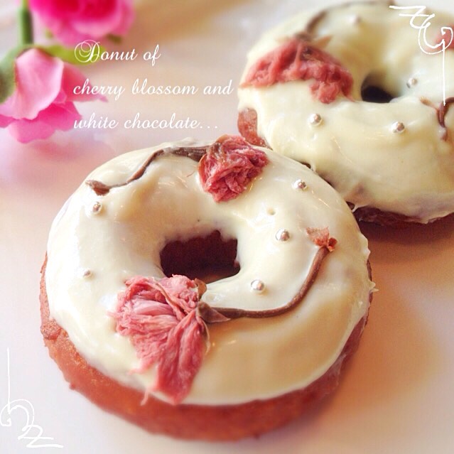 大豆と米糀のスイーツ粉でさくらホワイトチョコドーナツ Miffy X Snapdish スナップディッシュ Id Jxe98a