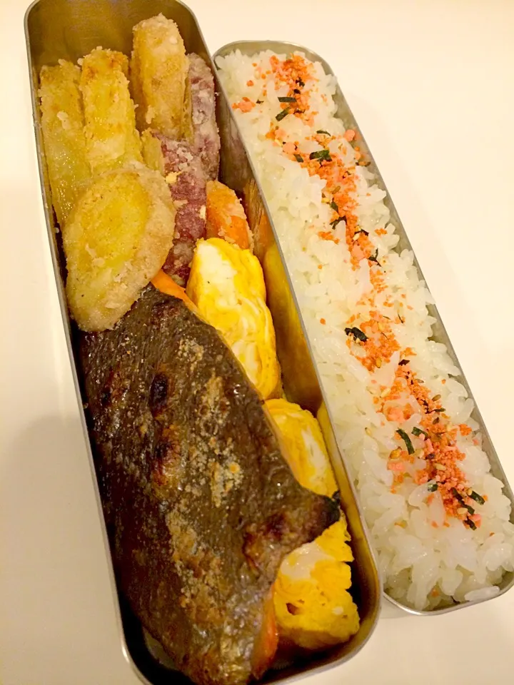 3月18日のお弁当👨鮭弁🐟|Sanjiさん