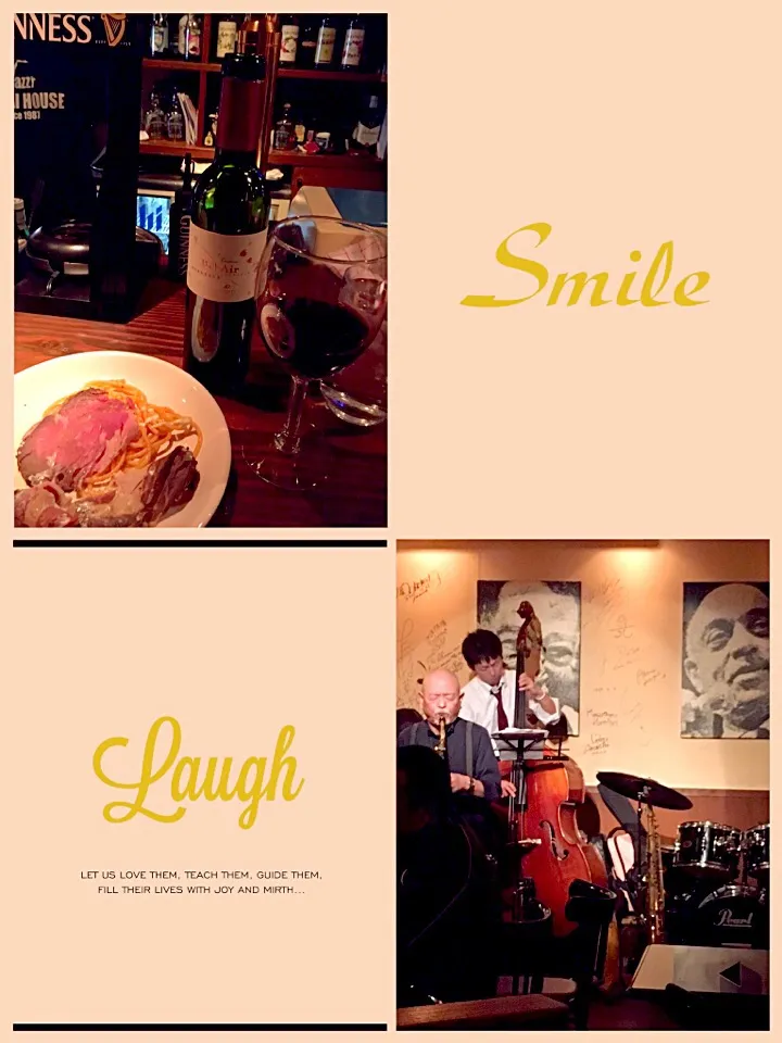 オーナーさん自ら演奏する JAZZ BAR
(●*vωv*艸)🍷|AKUBI*:ஐ(●˘͈ ᵕ˘͈)さん