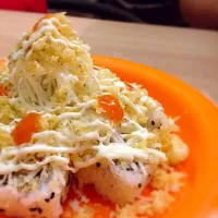 Wasabai [Yatai] Chicken rice topping cheese & black seemed ... 🍙🍥🍱🍣😋|Bernadetha N Mariskaさん