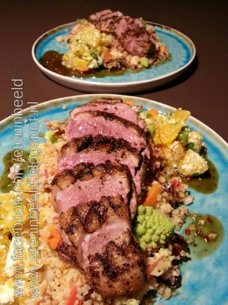 Couscous, salad and duck breast|Frank&Jolanda - Eteninbeeldさん