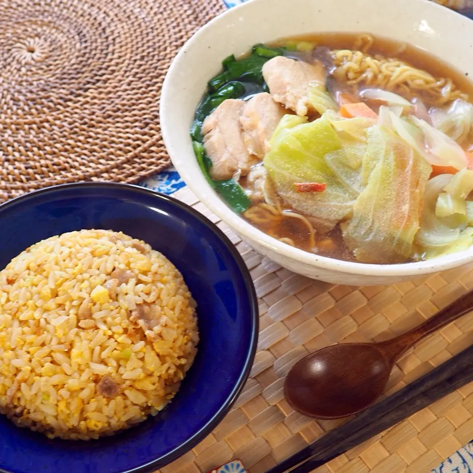 ラーメンチャーハン 昼ごはん|shizuhoさん