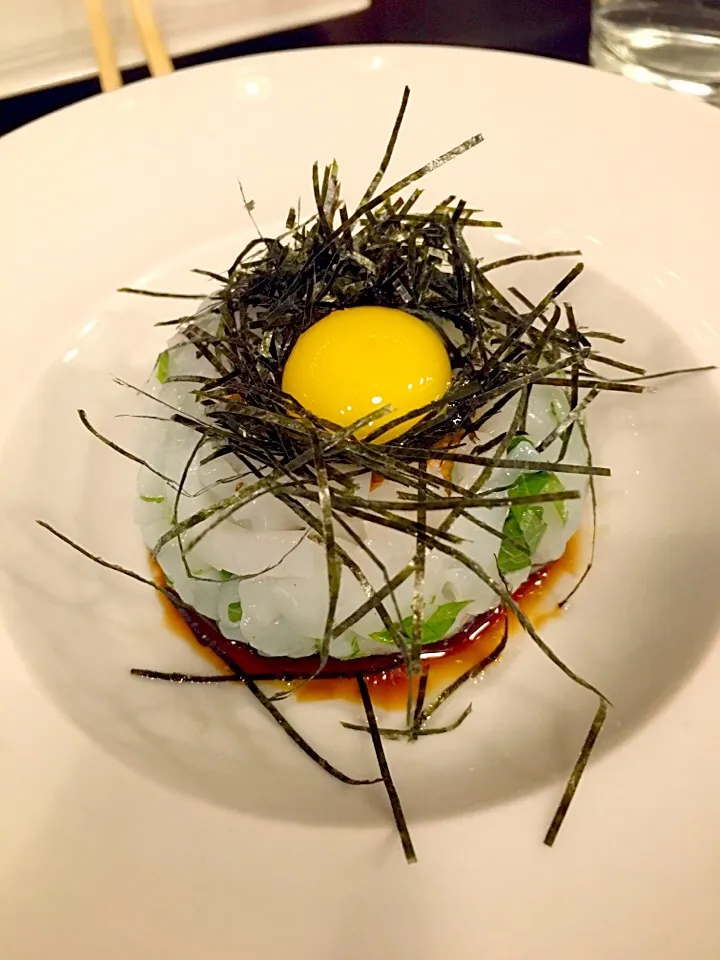 Bird Nest (Squids with Uni and Quail egg)|Lukkaew_Lkさん