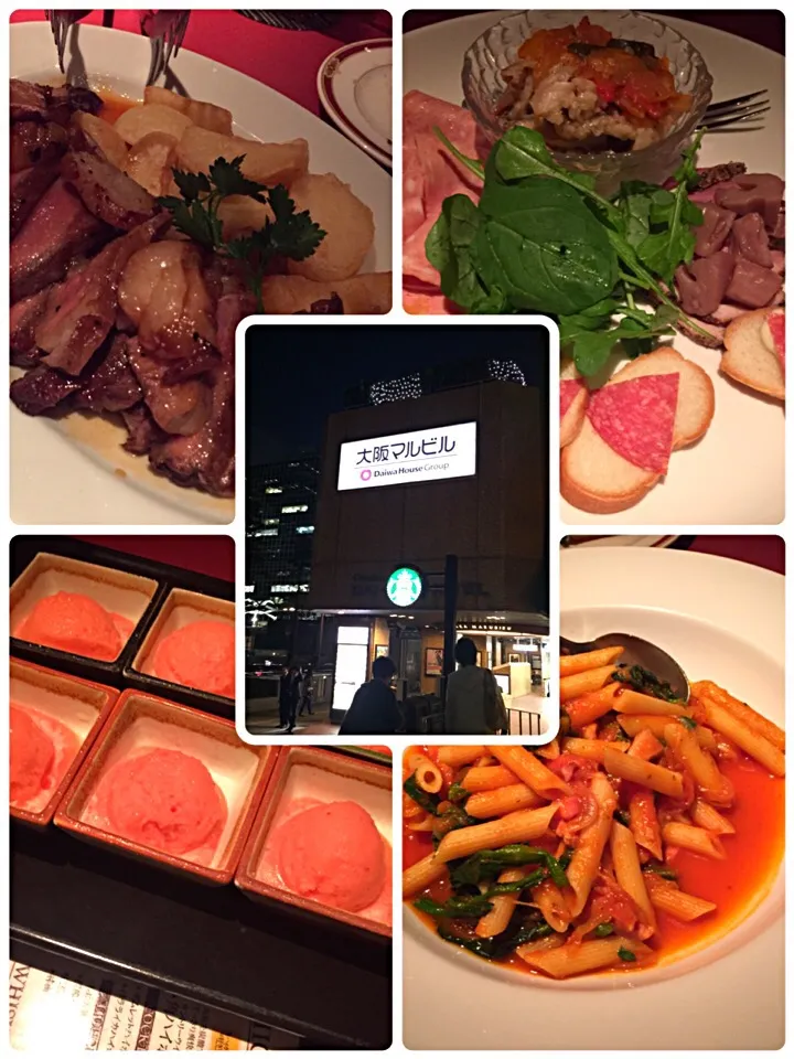 Snapdishの料理写真:昨夜は歓送迎会✨
最上階のBARでお洒落に🍷✨|まるちゃんさん