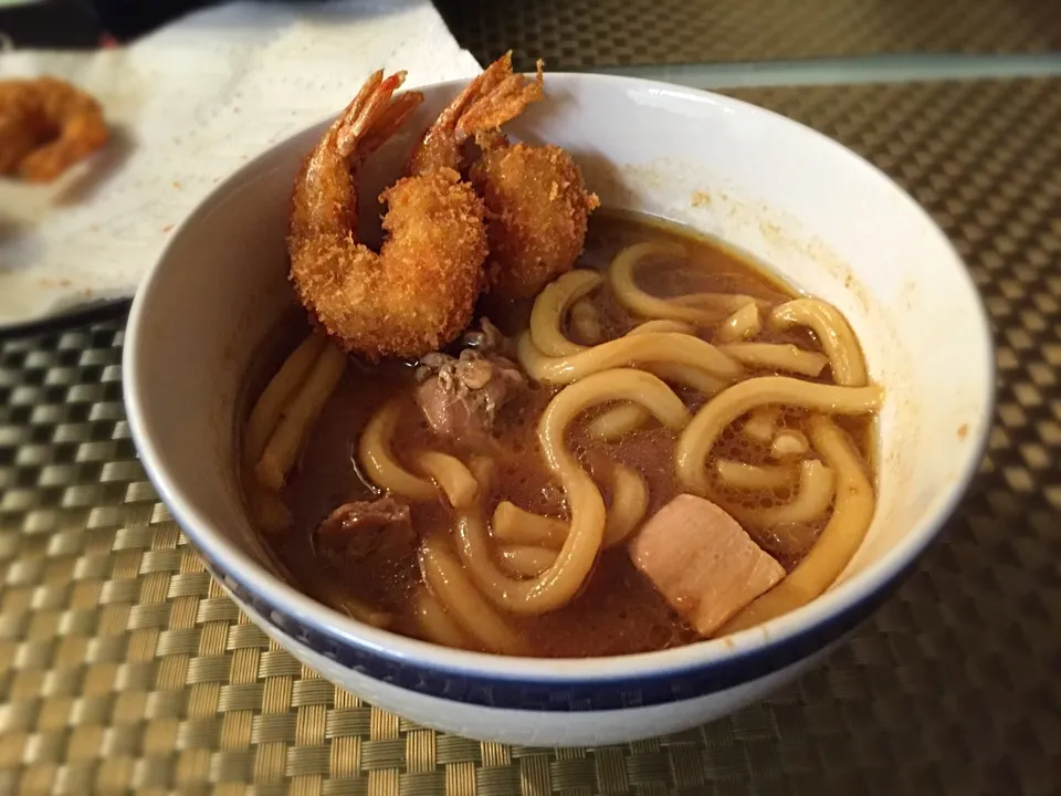 味噌煮込みうどん with エビフライ|Daichiさん