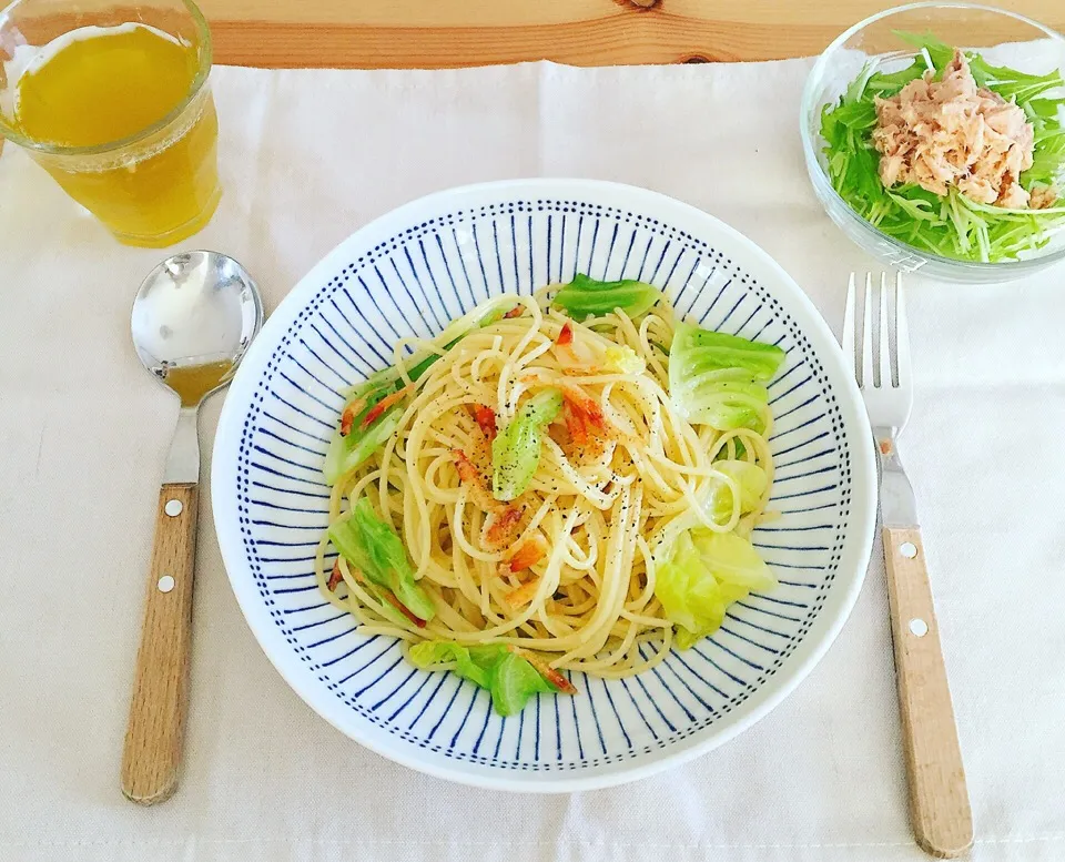 キャベツと桜エビのペペロンチーノ|CHAAAKIさん