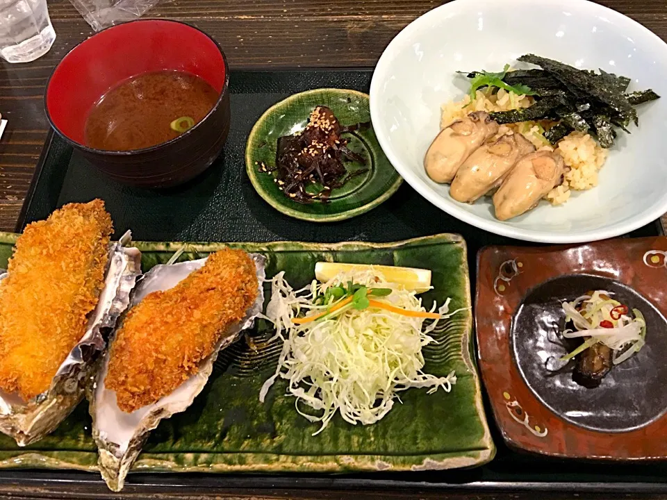 Snapdishの料理写真:特選牡蠣屋定食❤|はるかさん