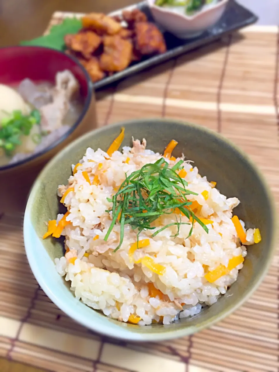 ツナと人参の味噌炊き込み御飯|パパパ♪さん