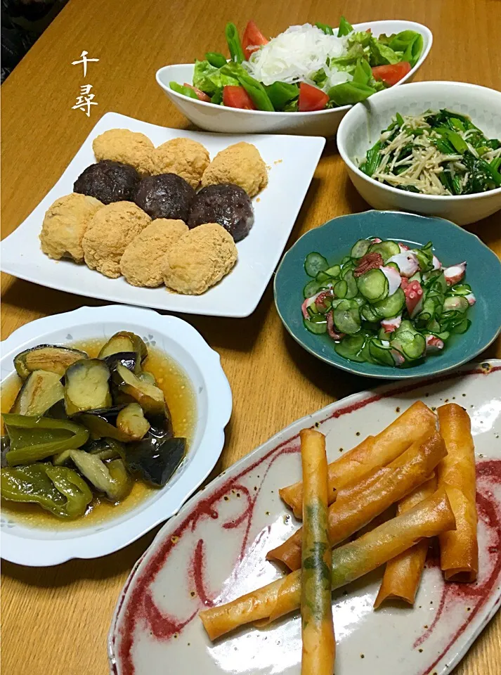 Snapdishの料理写真:恒例、お彼岸晩御飯|川上千尋さん