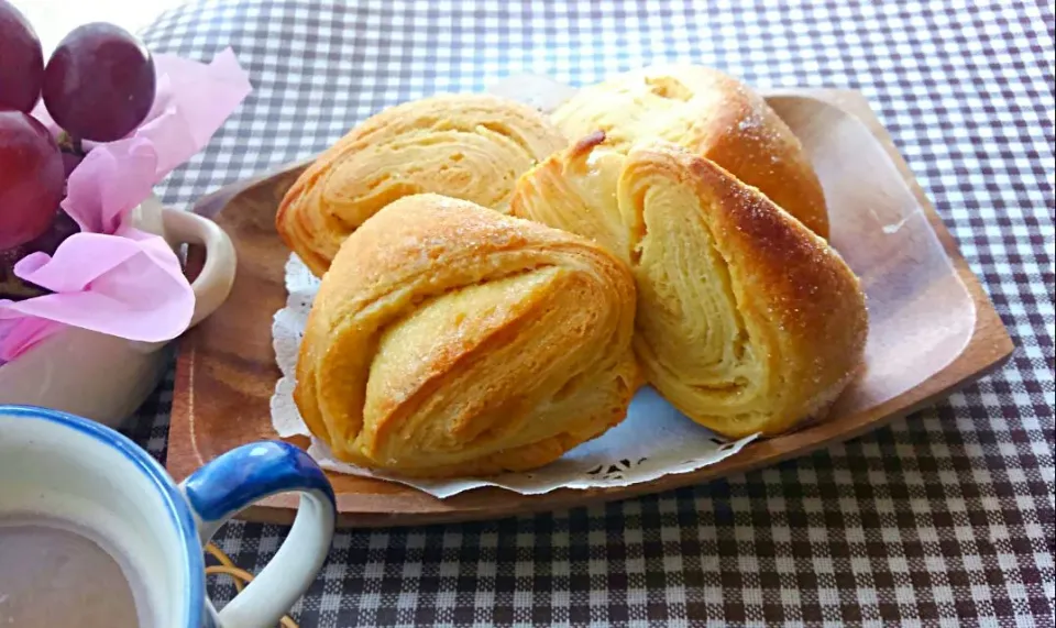 大豆と米糀のスィーツ粉で、｢デニッシｭパン🍞｣＾＾。|*ママちゃん*さん