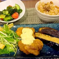 Snapdishの料理写真:チキン南蛮
水菜とクリームチーズの柚子胡椒|まぁさん