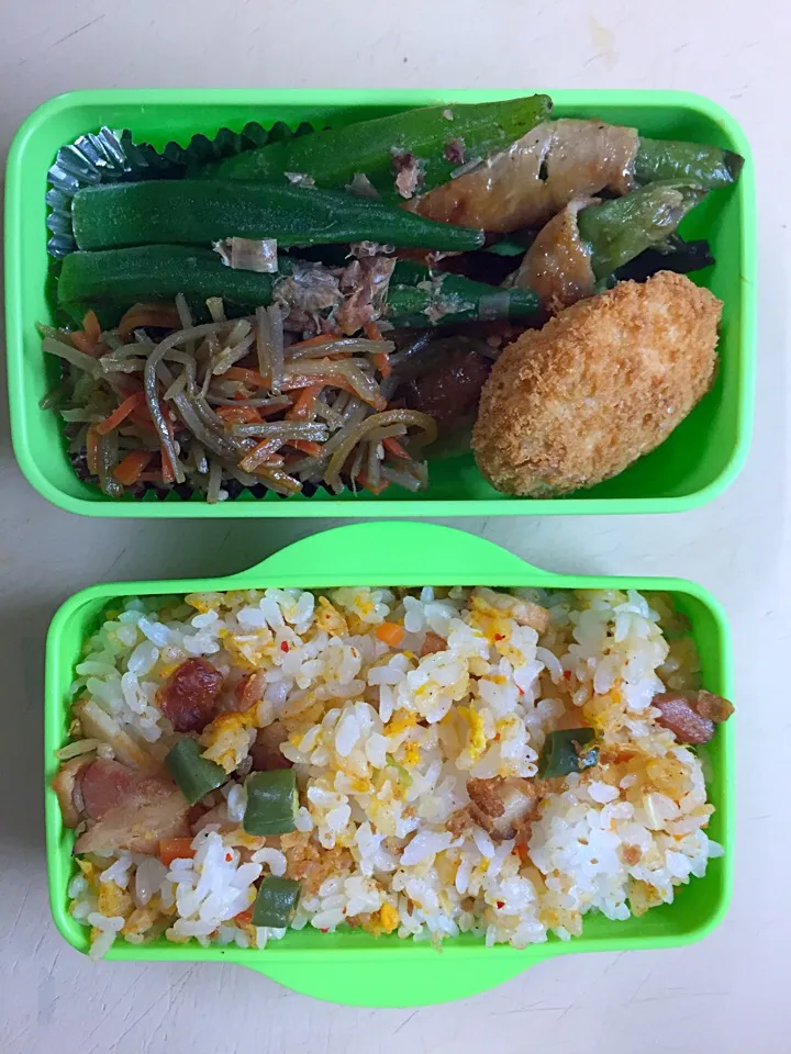 Snapdishの料理写真:お弁当／男子中学生|nayutaさん