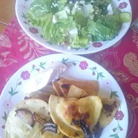 Perogies & salad|Kristina Paris Fergusonさん