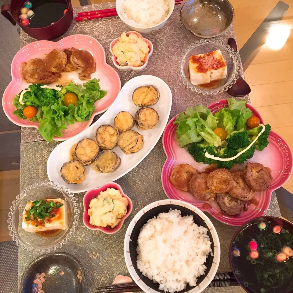 Snapdishの料理写真:3/21❤︎主人と娘の休日晩ごはん❤︎|Makinsさん