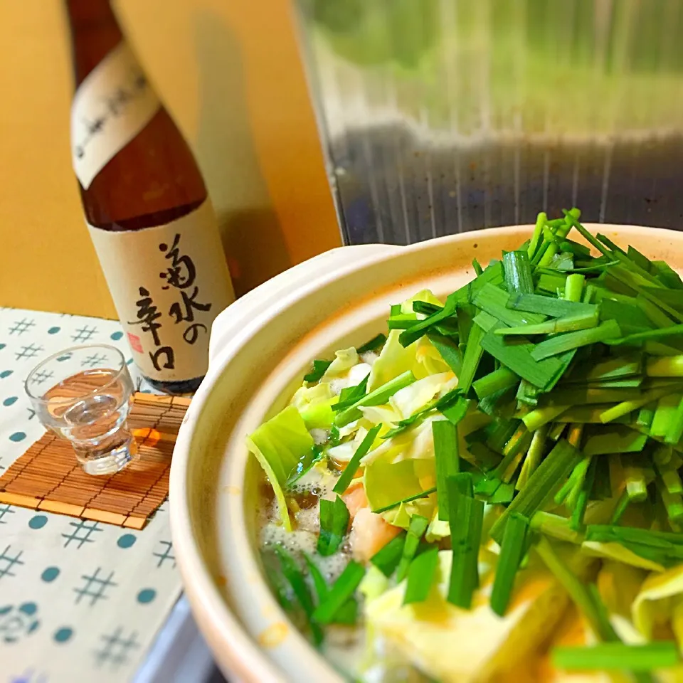 菊水の辛口♡もつ鍋と一緒に〜！！|☆run☆さん