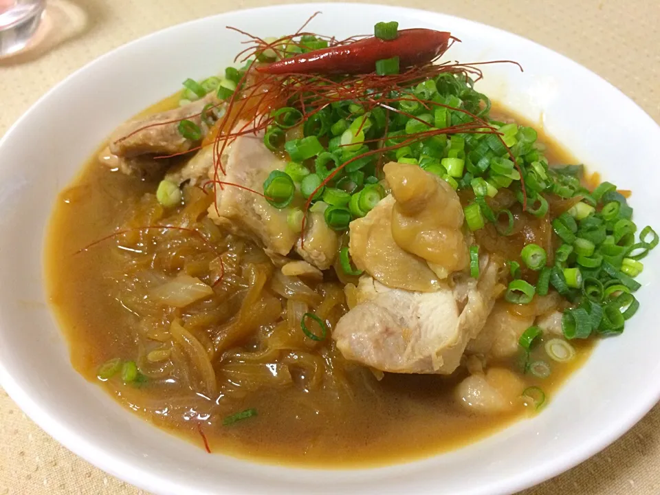 鶏肉と玉ねぎのピリとろ煮|Hiropanさん