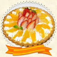 🍊オレンジ&イチゴタルト🍓