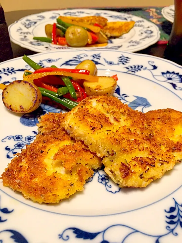 メカジキのパルメザンチーズとパン粉焼き|恵里香さん