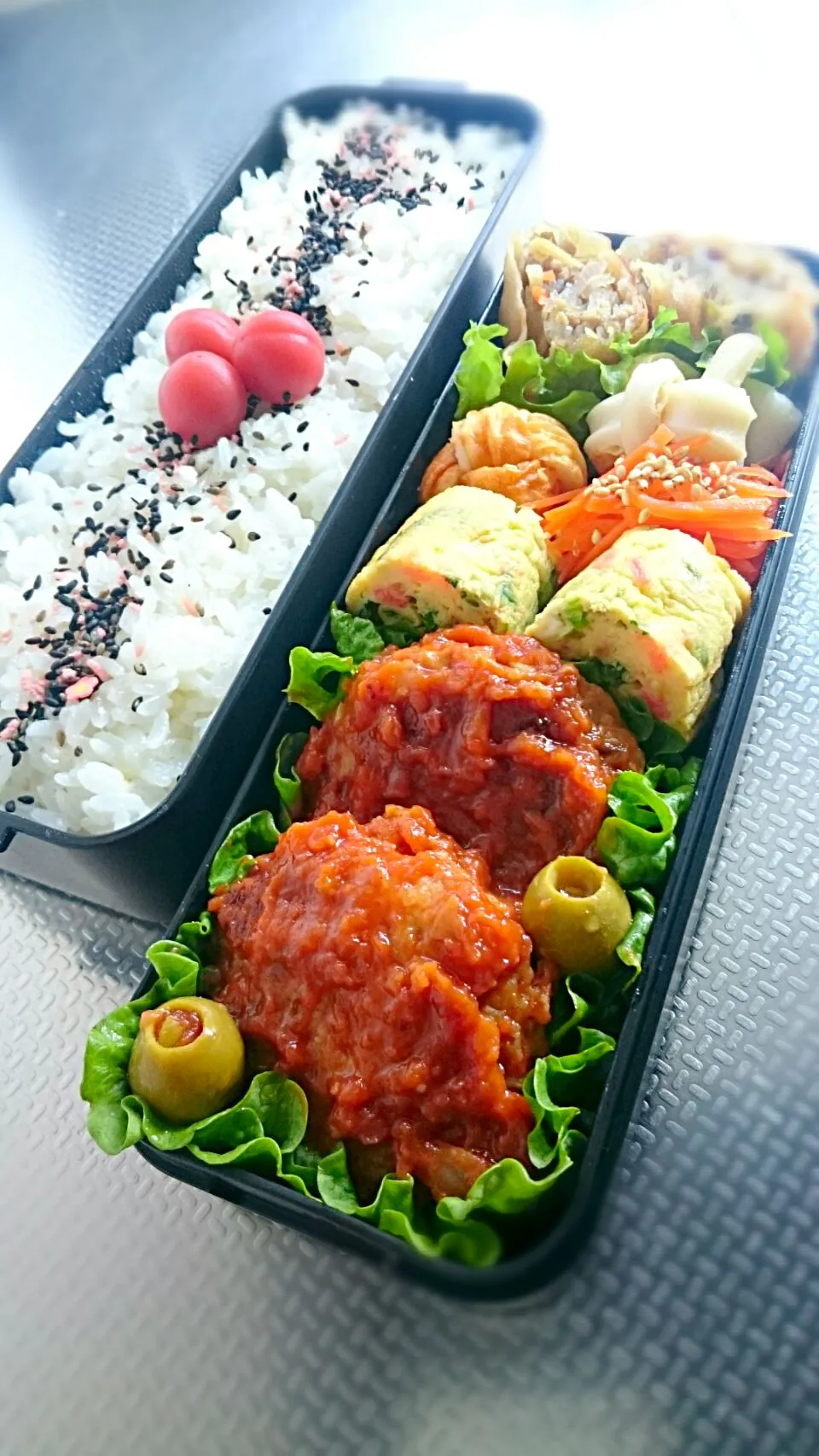 Snapdishの料理写真:高１息子のお弁当|salalaさん