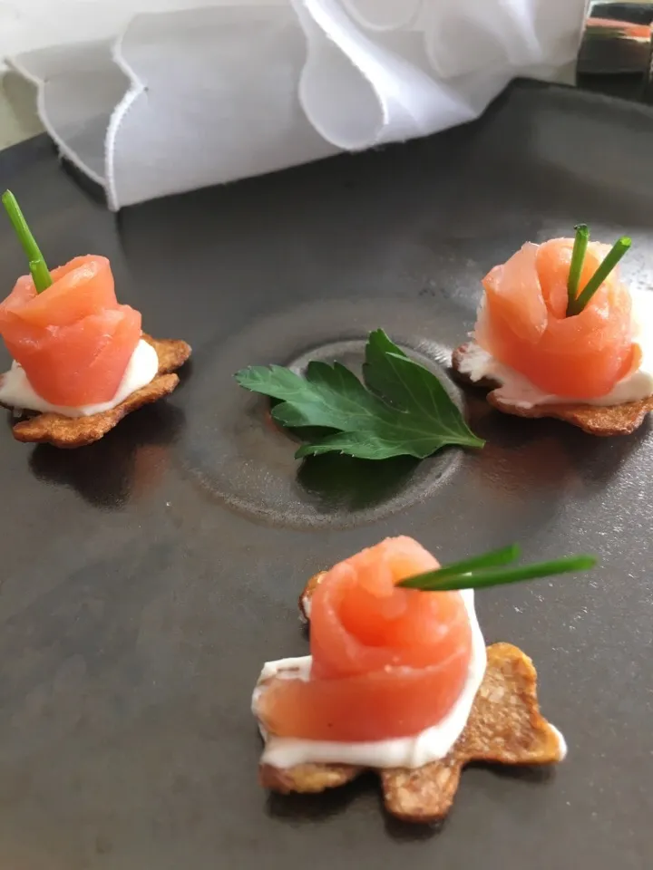 Duck fat Potatoes with Smoked Salmon|Christine pavelkaさん