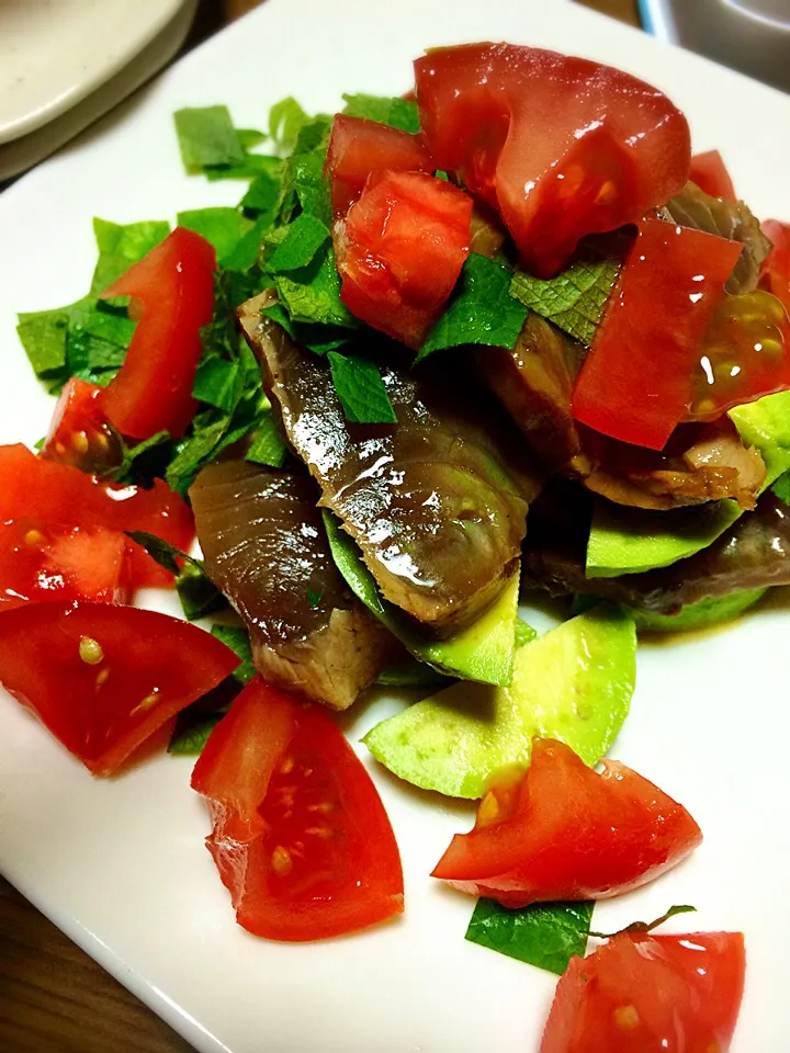 カツオマリネとアボカドの重ね盛り|ray 1106さん