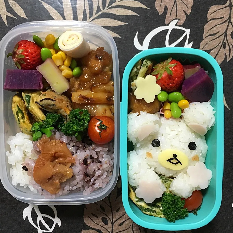 リラックマもどきの親子弁当🌸|かずみさん