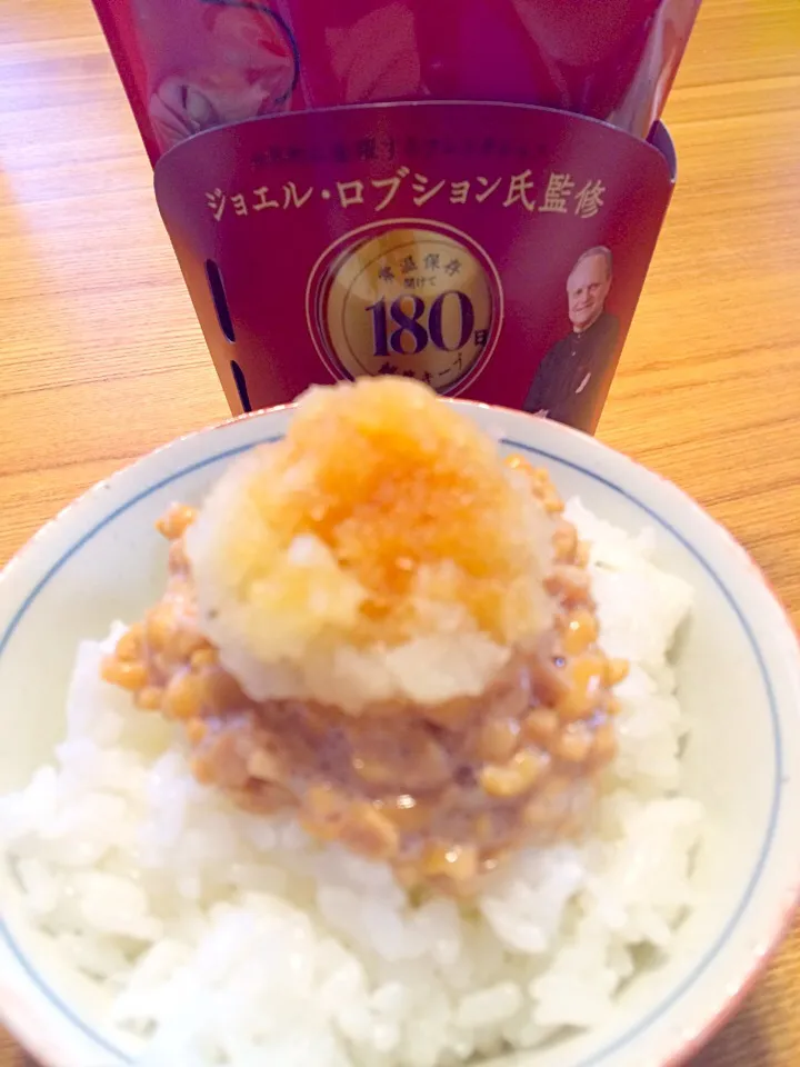 Snapdishの料理写真:おろし納豆ご飯♪さっぱり美味〜✨|pigmegさん