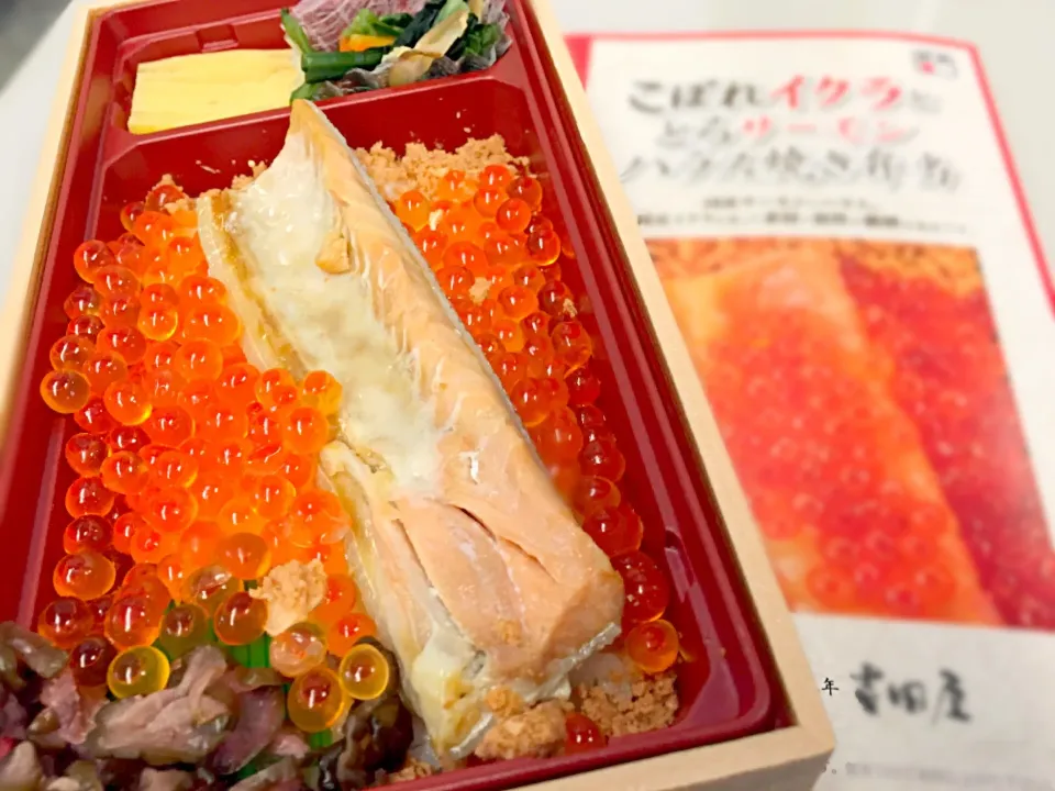 こぼれイクラととろサーモンのハラス焼き弁当|ゆきさん