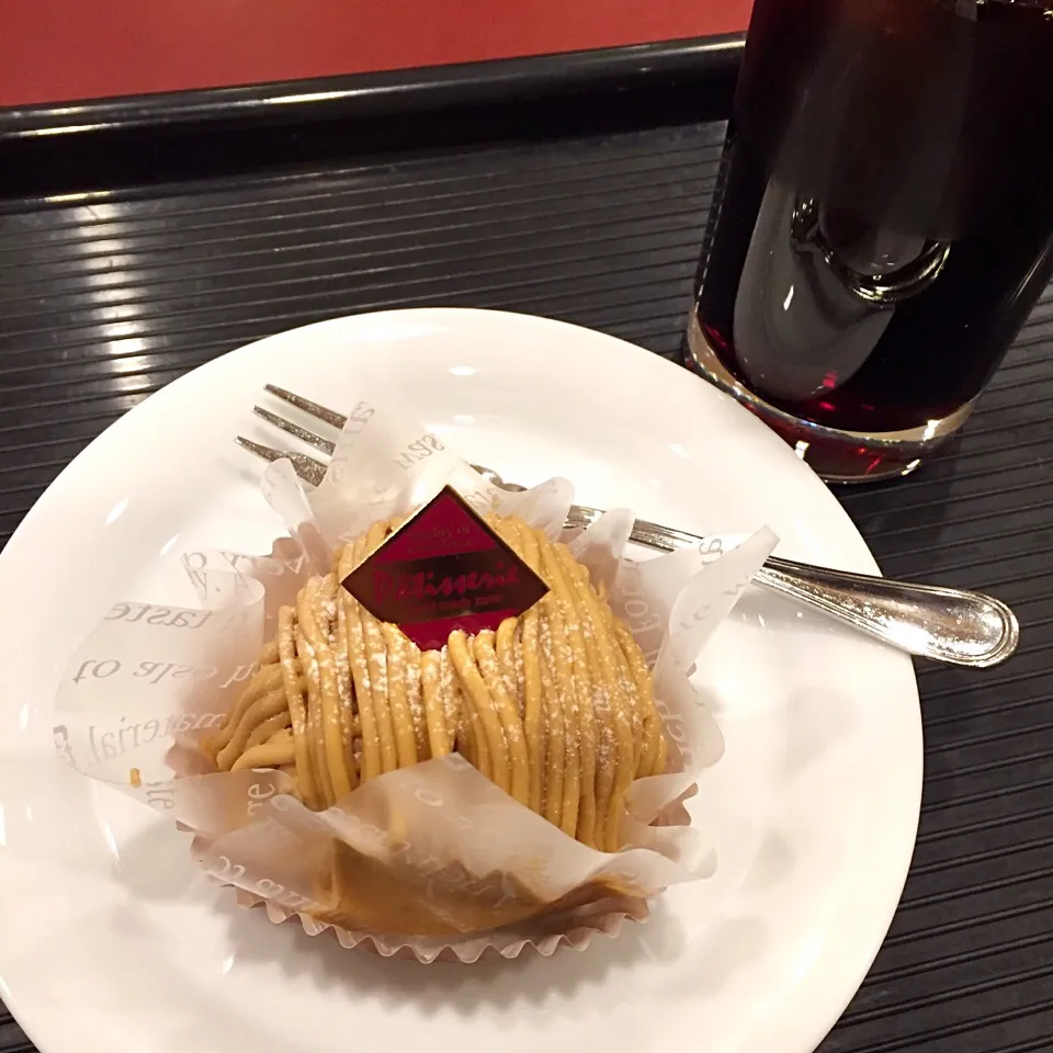 Snapdishの料理写真:3/23❤︎カフェ・ベローチェのモンブラン❤︎|Makinsさん