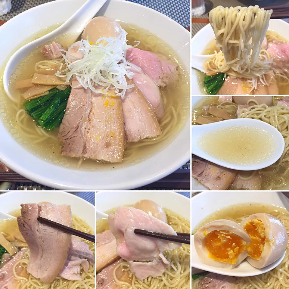 Snapdishの料理写真:塩特製ラーメン@生粋 花のれん(茗荷谷)|塩豚骨さん