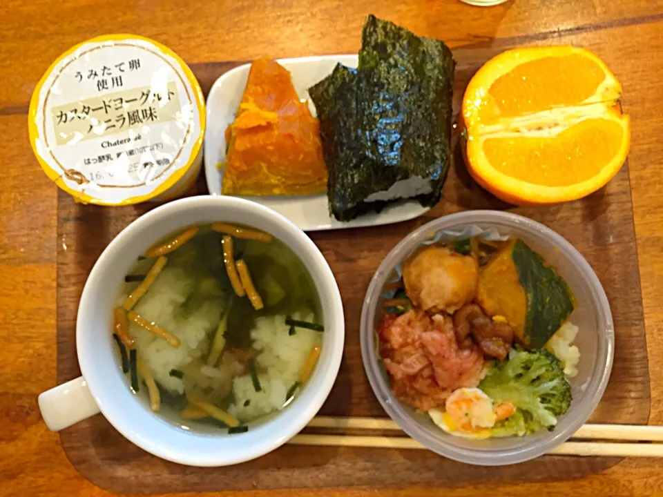 Snapdishの料理写真:おにぎりとお茶漬けランチ|Noriyuki Saitoさん