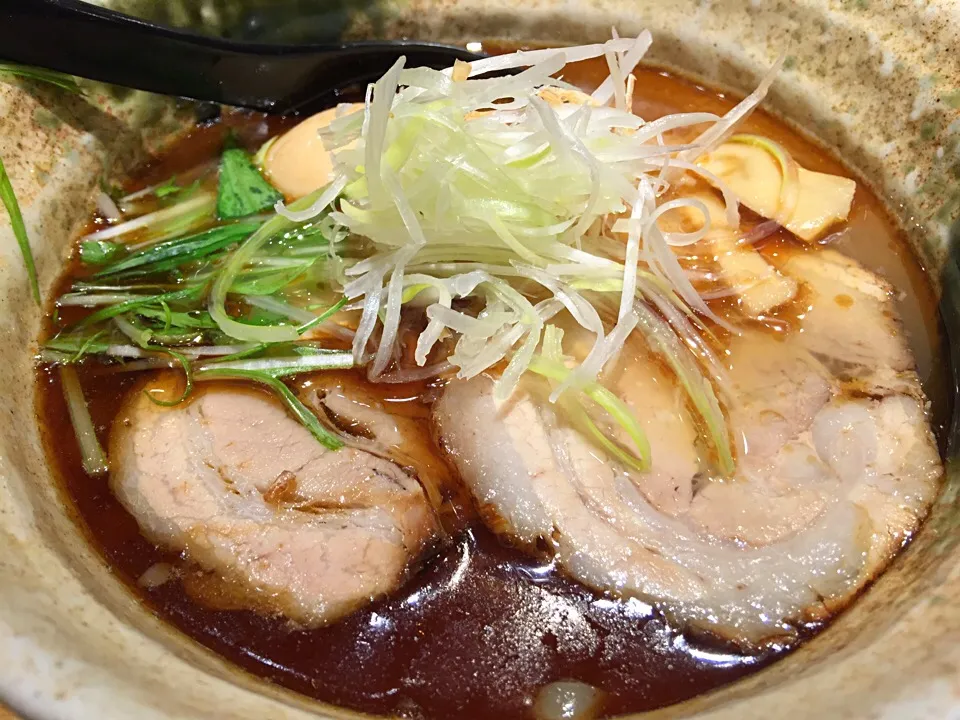 Snapdishの料理写真:2016年 10杯目🍜  あご出汁味玉塩❗️＠新宿たかはし|BUBUさん