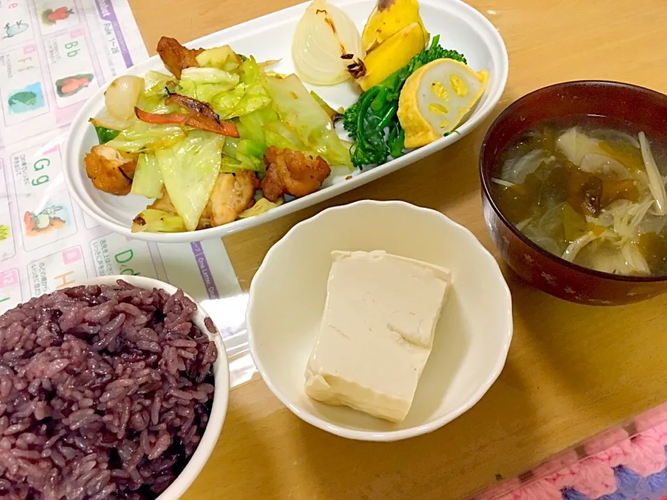 晩ご飯🍚辛子蓮根が辛すぎる|かわちさん