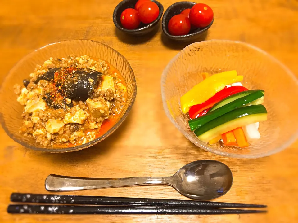 麻婆の素が足りず生姜焼きのタレを入れたら大好評だった😋|まみさん