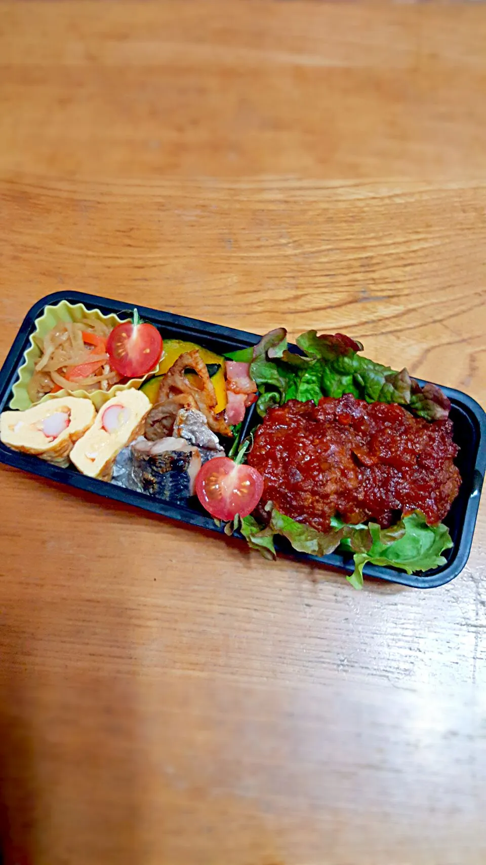 今日のお弁当❕　煮込みハンバーグ|クッキングオヤジさん