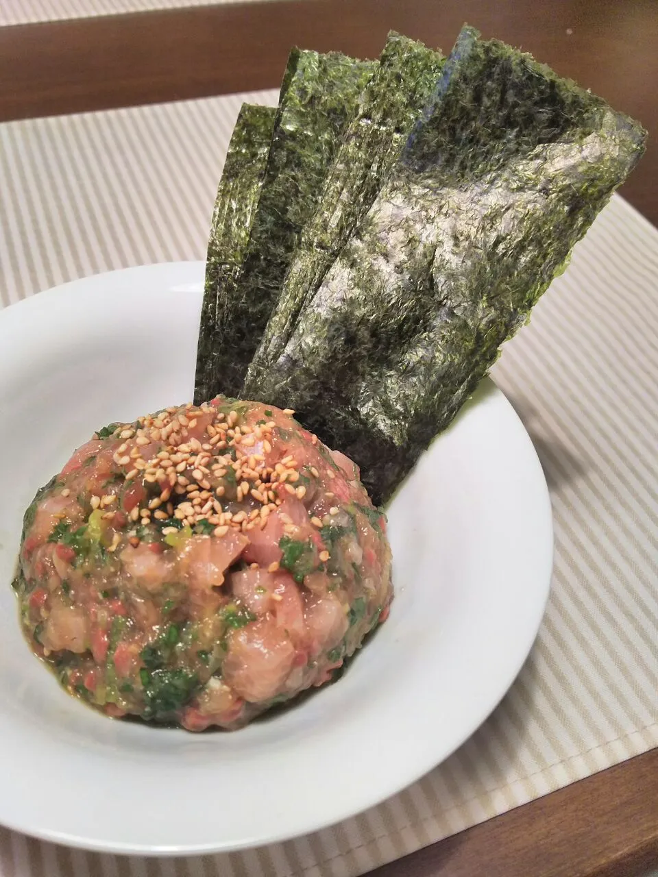 finely chopped yellowtail with miso and some spices!!|和田 匠生さん