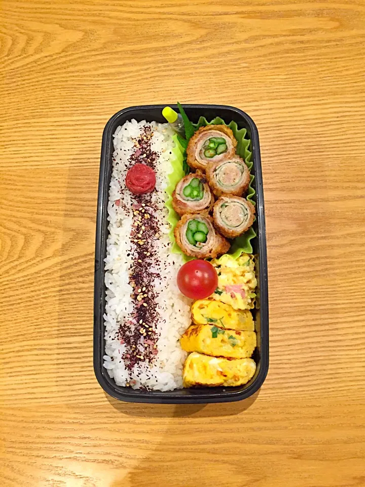 豚肉巻きフライ＊弁当♪|hiromiさん