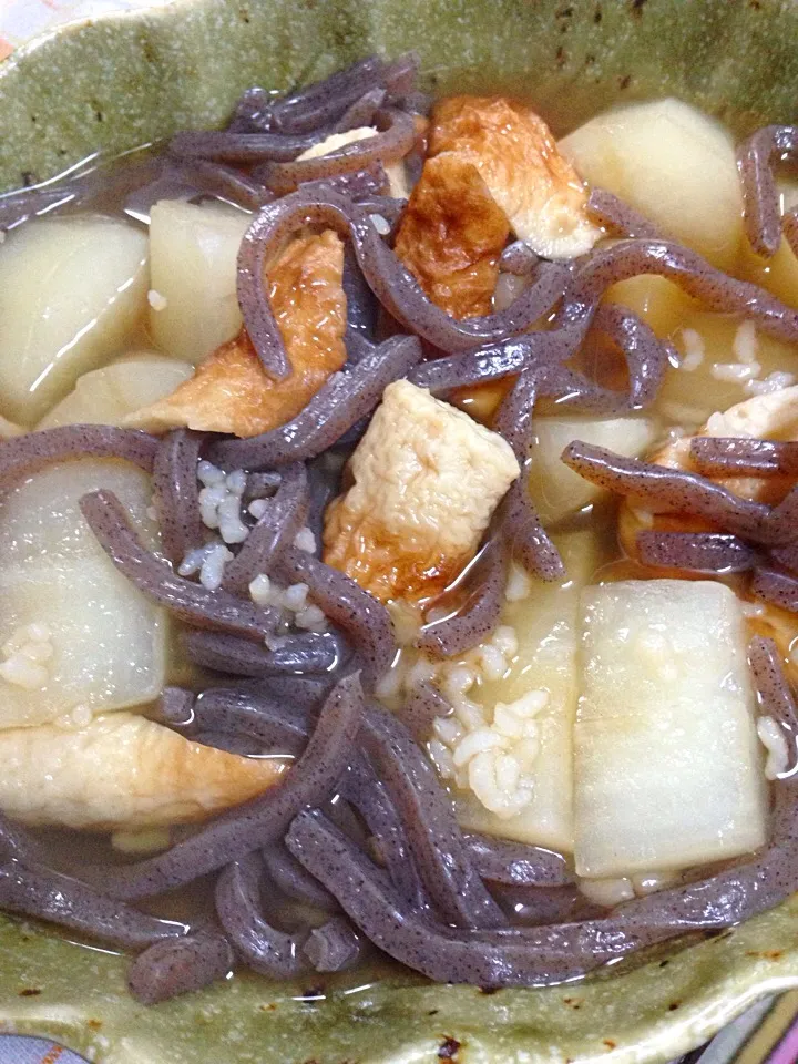 大根 蒟蒻 竹輪の煮物|🐶たぬとんキッチンさん