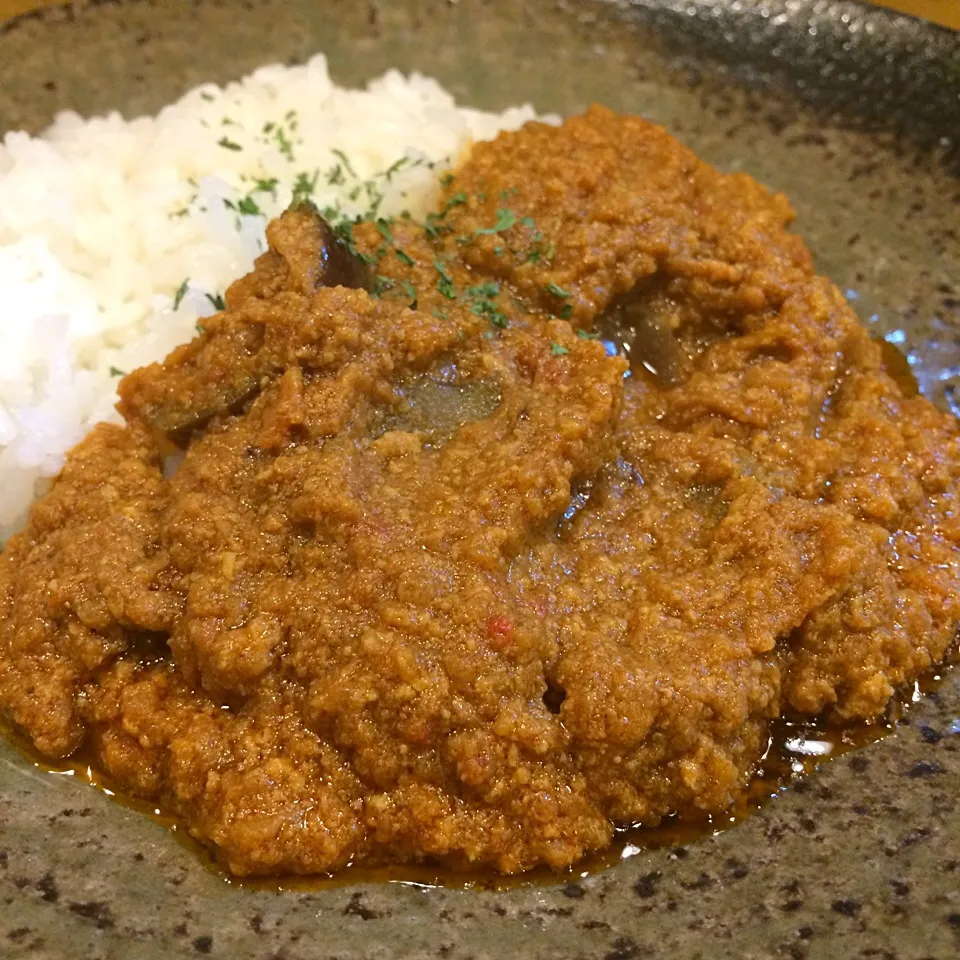 茄子と挽肉のカレー|マユマユさん