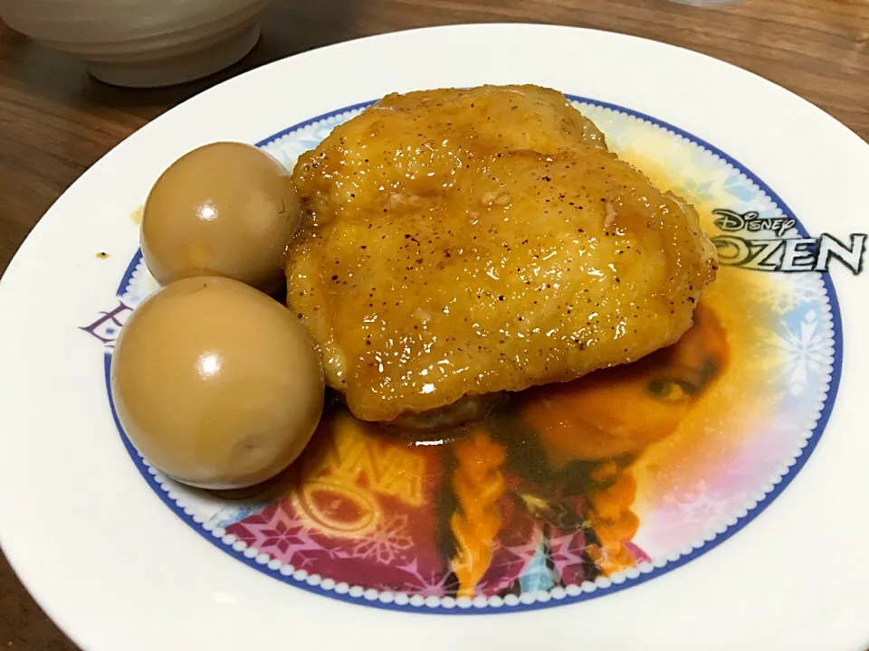 鶏の照り焼きと味玉|四星球さん