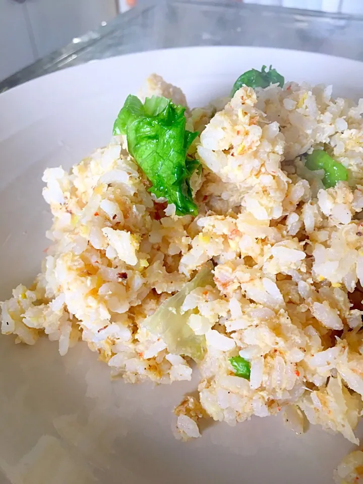 レタス入りカニ炒飯♡|あきんこさん