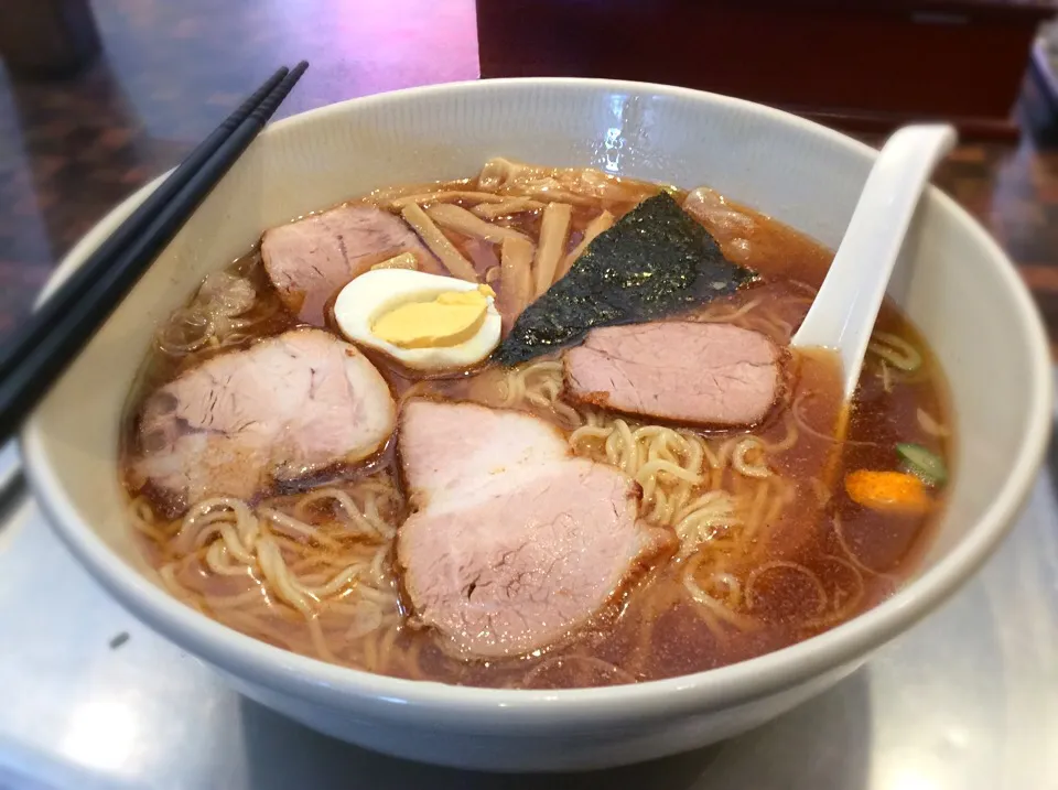 チャーシューワンタン中華そば🍜😋|アライさんさん