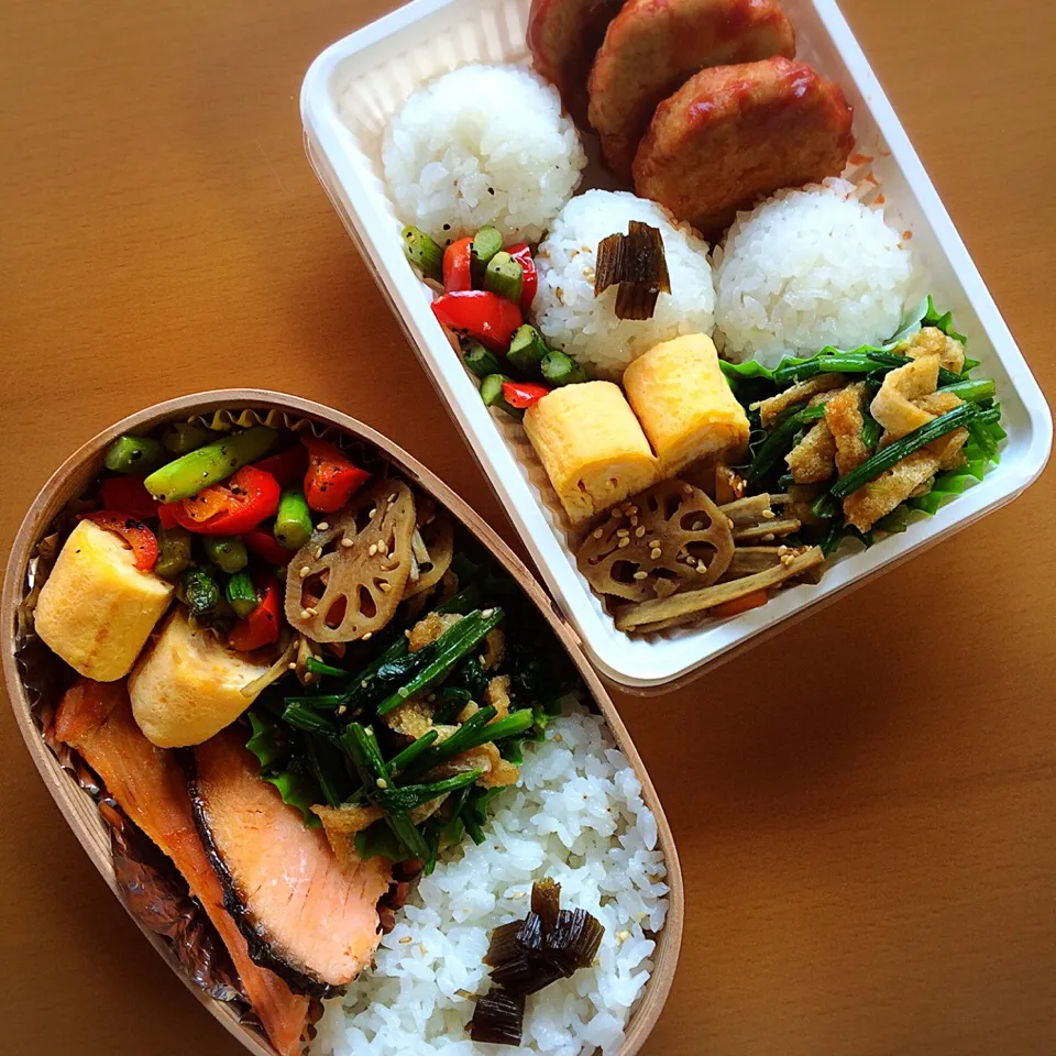 今日のお弁当♥︎2人分|ゆかさん