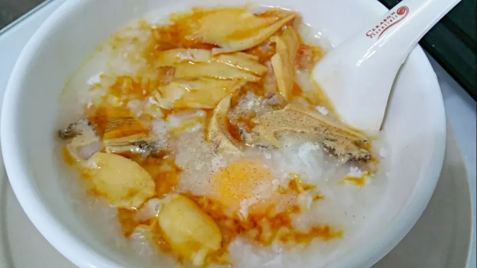 Sliced Garoupa Fish with Egg & Abalone Porridge|🌷lynnlicious🌷さん