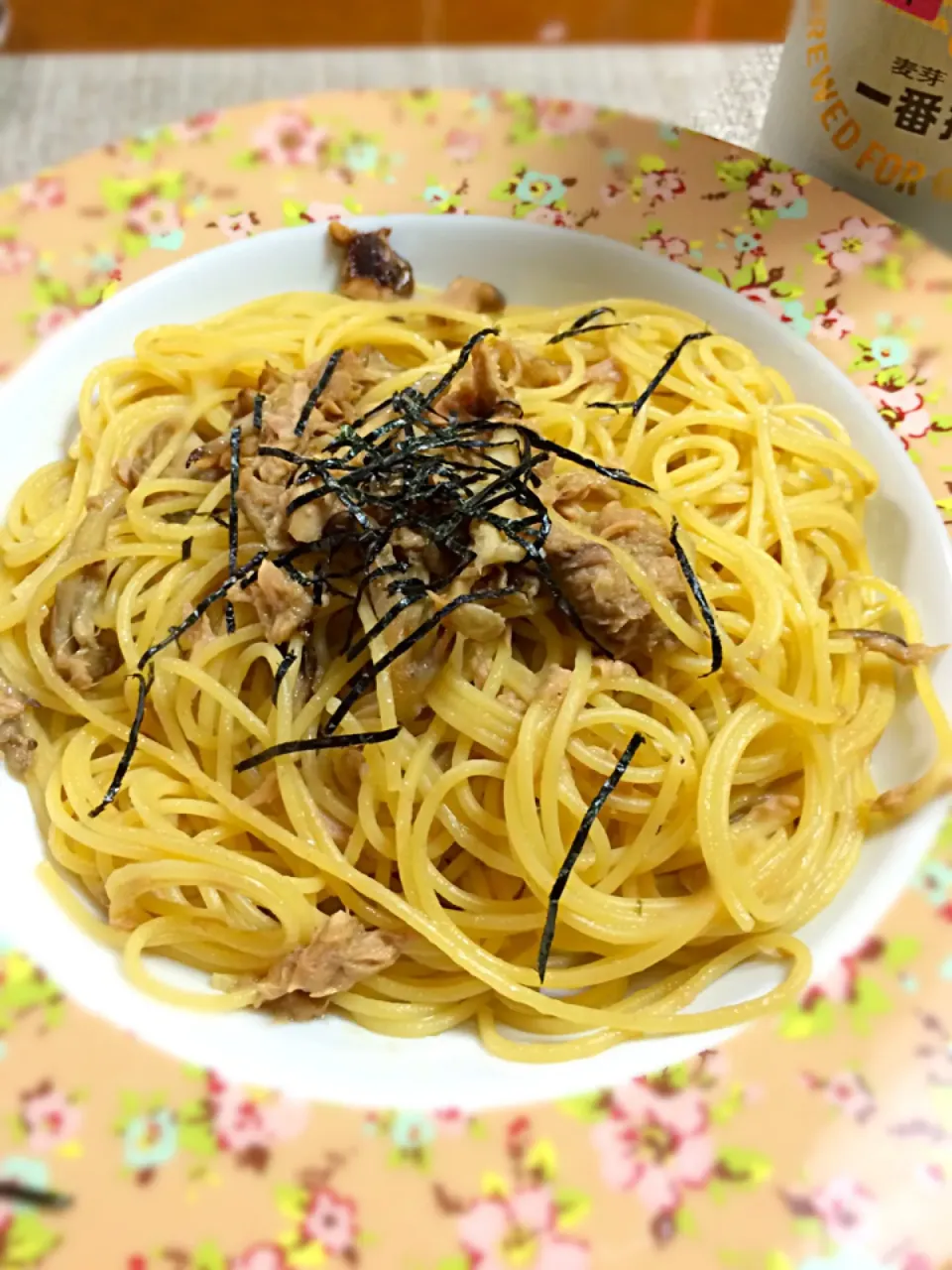 舞茸とツナの和風パスタ|うみんちゅさん