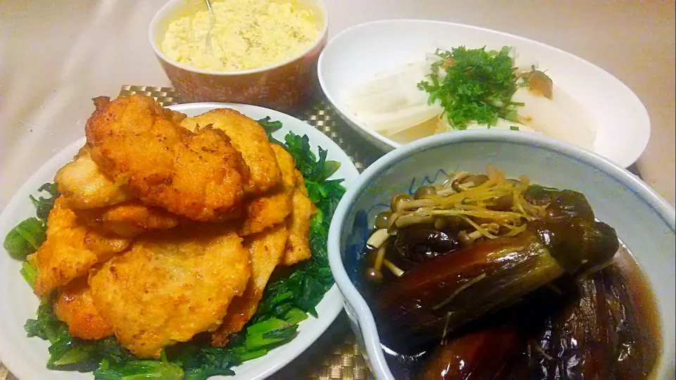 チキン南蛮定食😋|お母の大皿さん