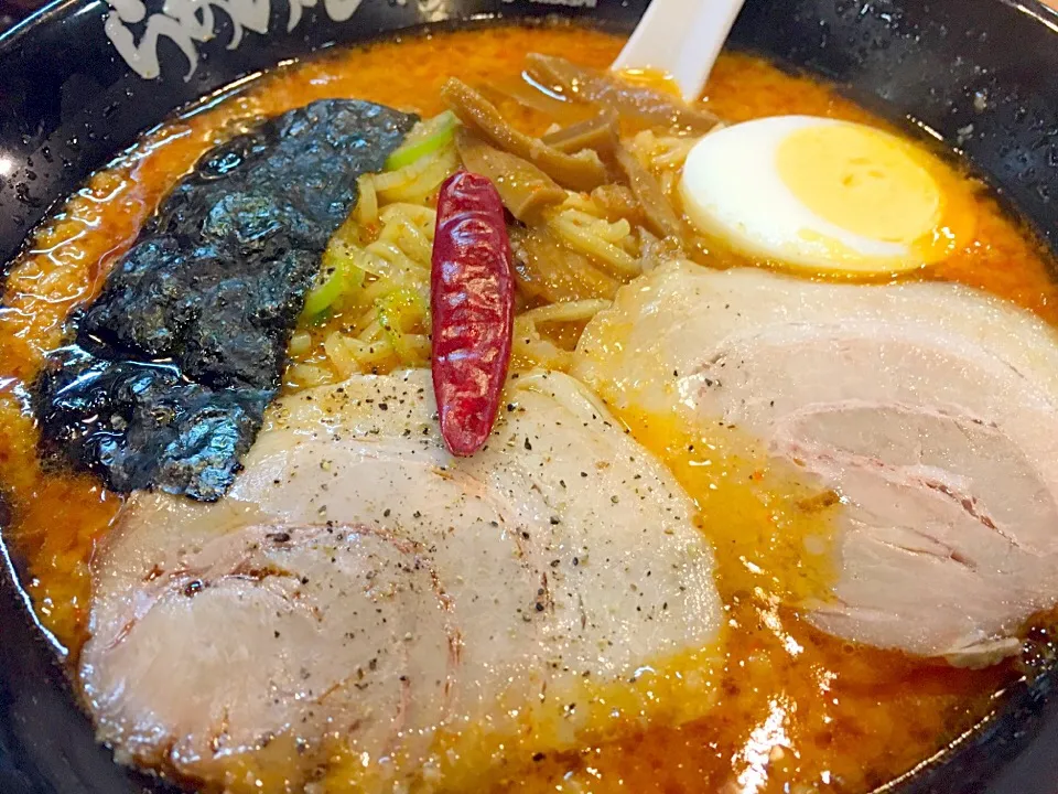 げんこつバリ辛ラーメン ราเม็งรสซุปเผ็ดๆ@ที่ญี่ปุ่น ร้าน らーめん花月嵐|akiさん