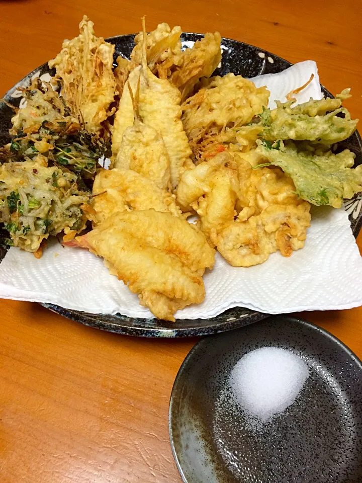 釣り人料理『天麩羅盛り合わせ』|風流料理人さん